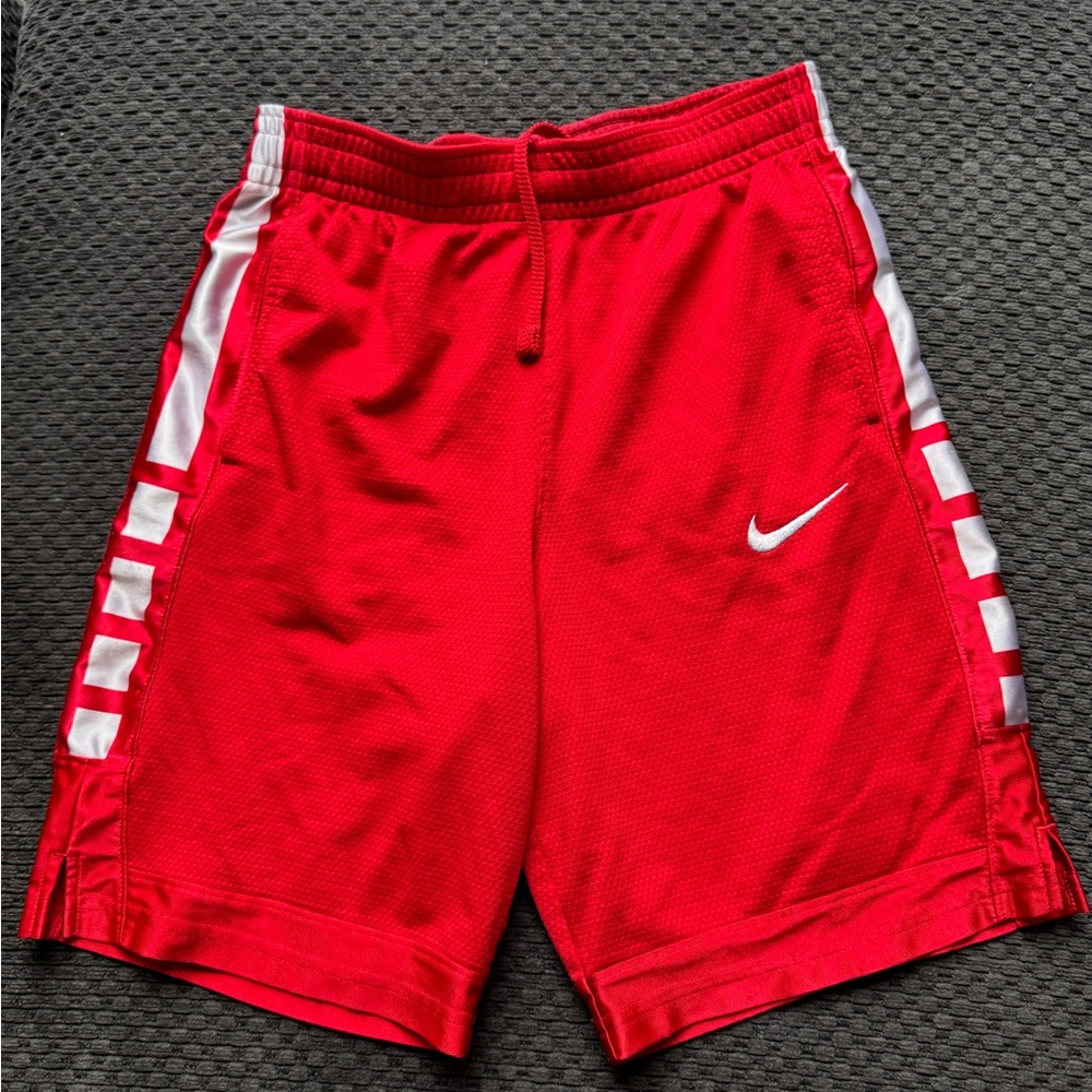 Nike Red and White basketball Shorts